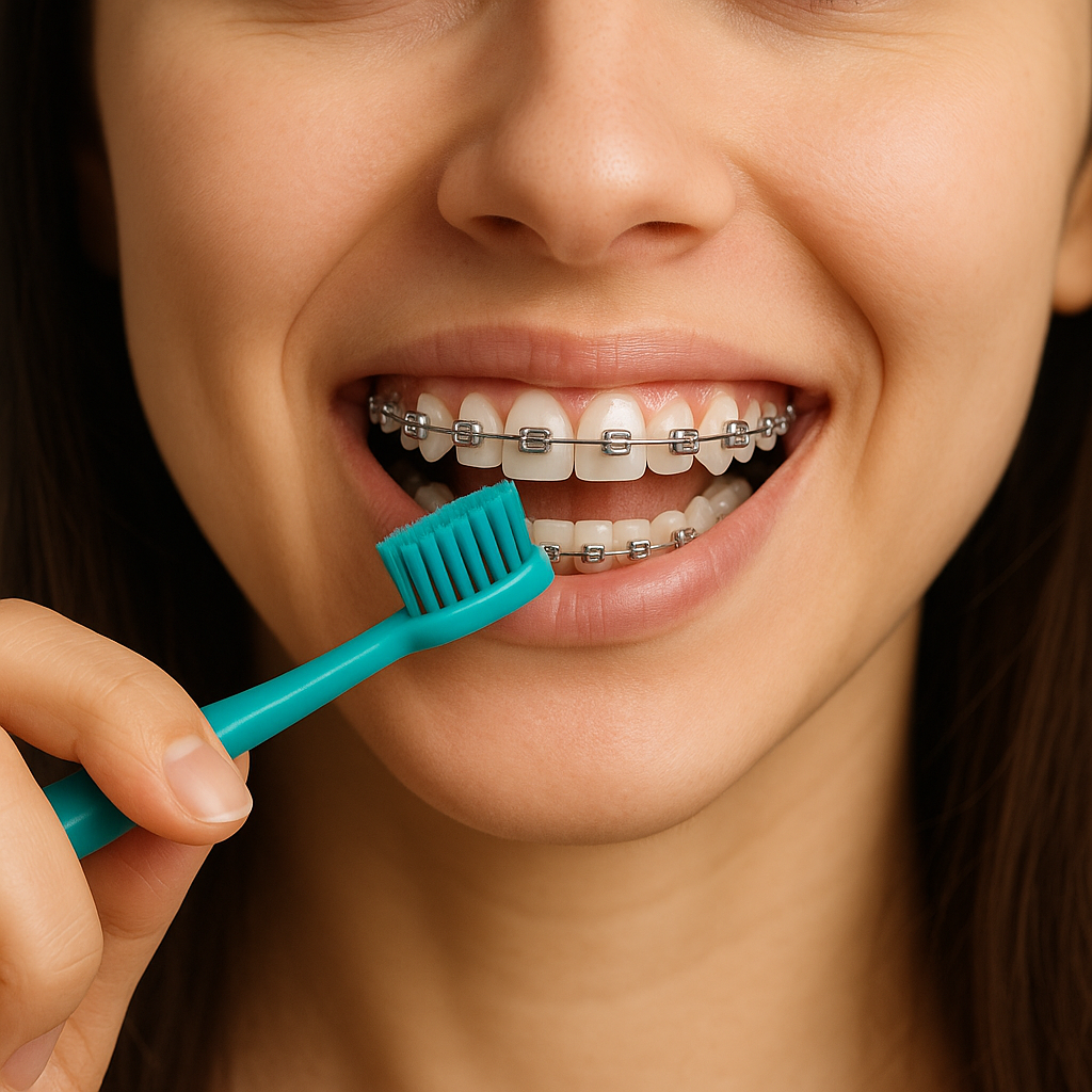 矯正中の歯磨き